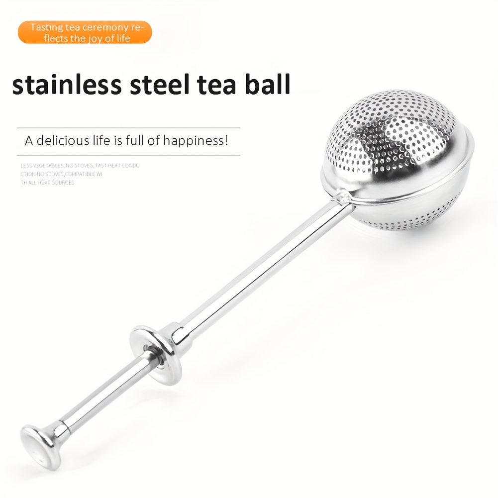 Premium Stainless Steel Tea Infuser With Long Handle And - Temu