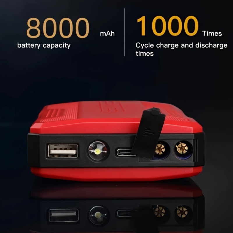 Portable Car Jump Starter Battery Power Bank Emergency - Temu