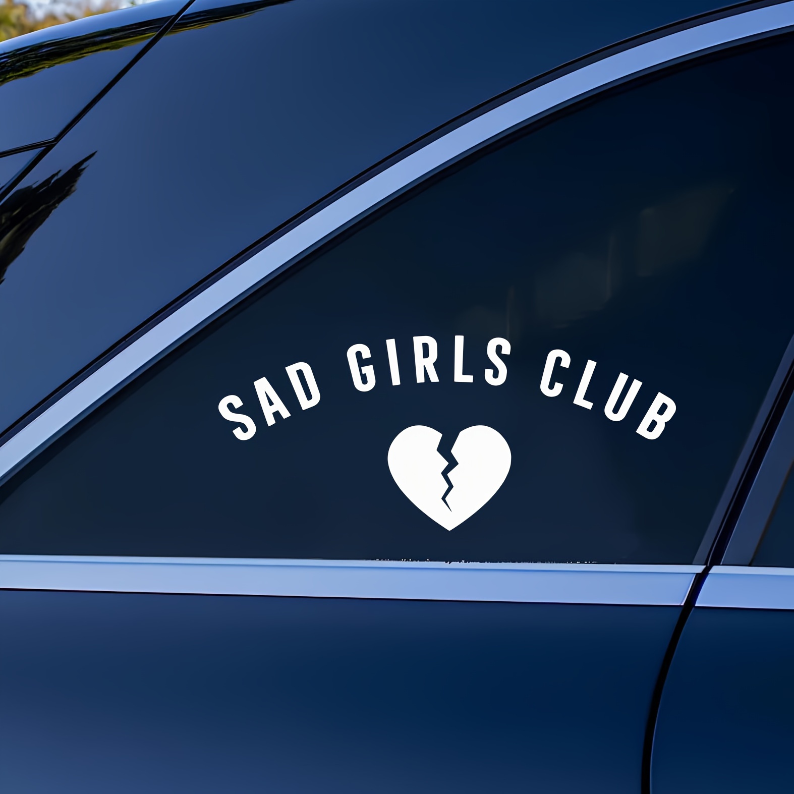 Adesivi Divertenti Per Auto Lettere Sad Girls Club - Temu Switzerland