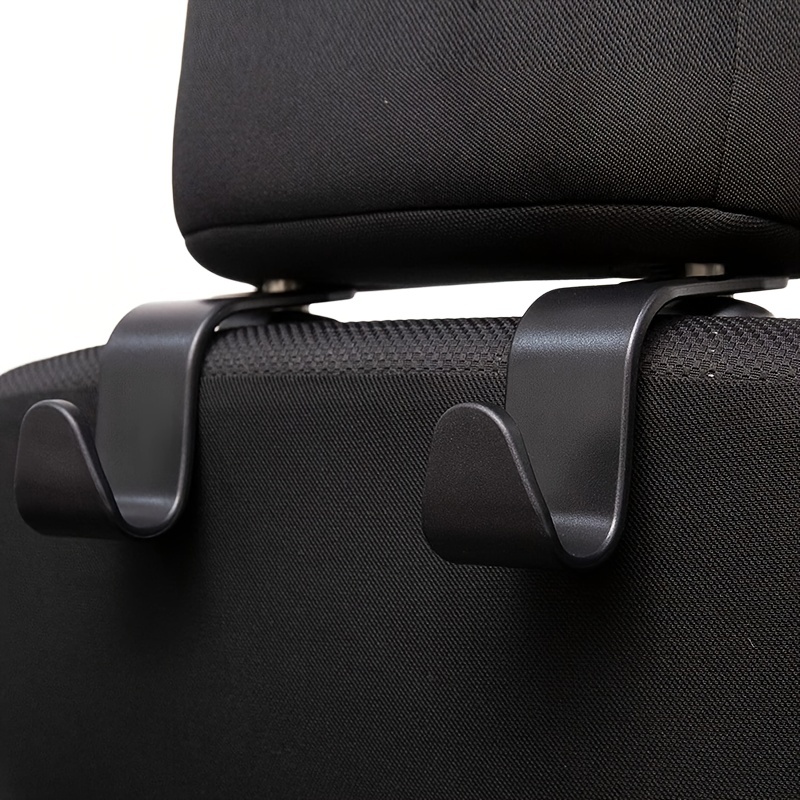 Car Seat Headrest Hooks For Car - Back Seat Organizer Hanger Storage Hook,  Car Suv Black, Purse Hook For Car Handbag Clothes Umbrellas Coats Grocery B