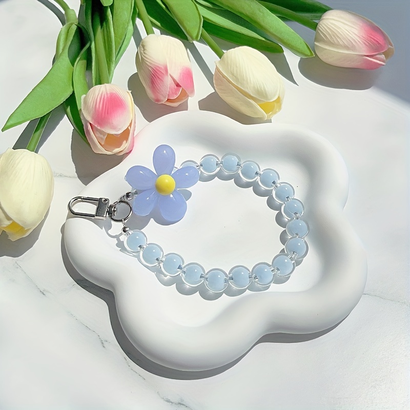 Colorful Tulip Acrylic Hand String Bracelet, Elastic Rope Bracelet - Temu