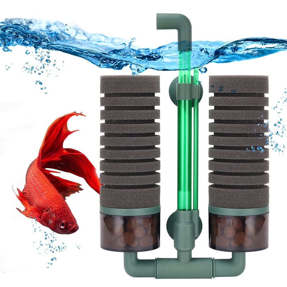 Bomba de agua de oxígeno sumergible con filtro interno para pecera de  acuario