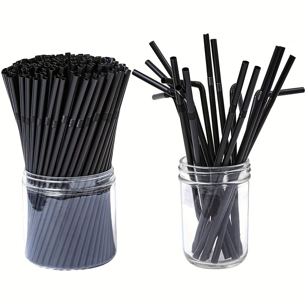 100pcs Two Holes Coffee Stirrer Straw 2 in 1 Disposable Plastic Coffee Stir
