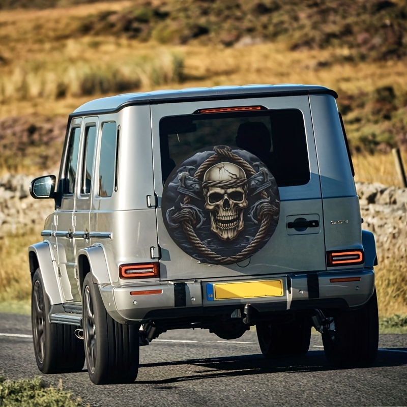 Skull Pattern Spare Tire Cover Universal Waterproof Dust-proof Wheel Covers  Fits For Camper Travel Trailer, Rv, Suv, Truck And Many Vehicle Tire (5)  Temu