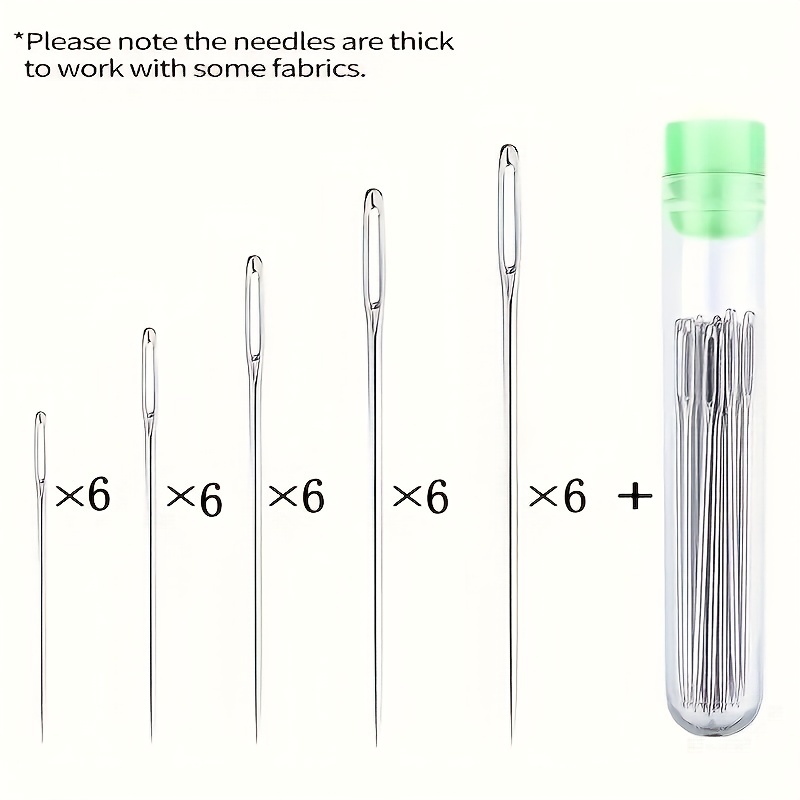 Large Eye Needles Hand Sewing Needles Handmade Diy Sewing - Temu