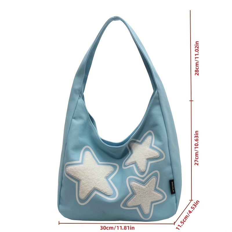 Trendy Star Shaped Shoulder Bag, Solid Coor Chain Shoulder Bag, All-match  Storage Purse - Temu