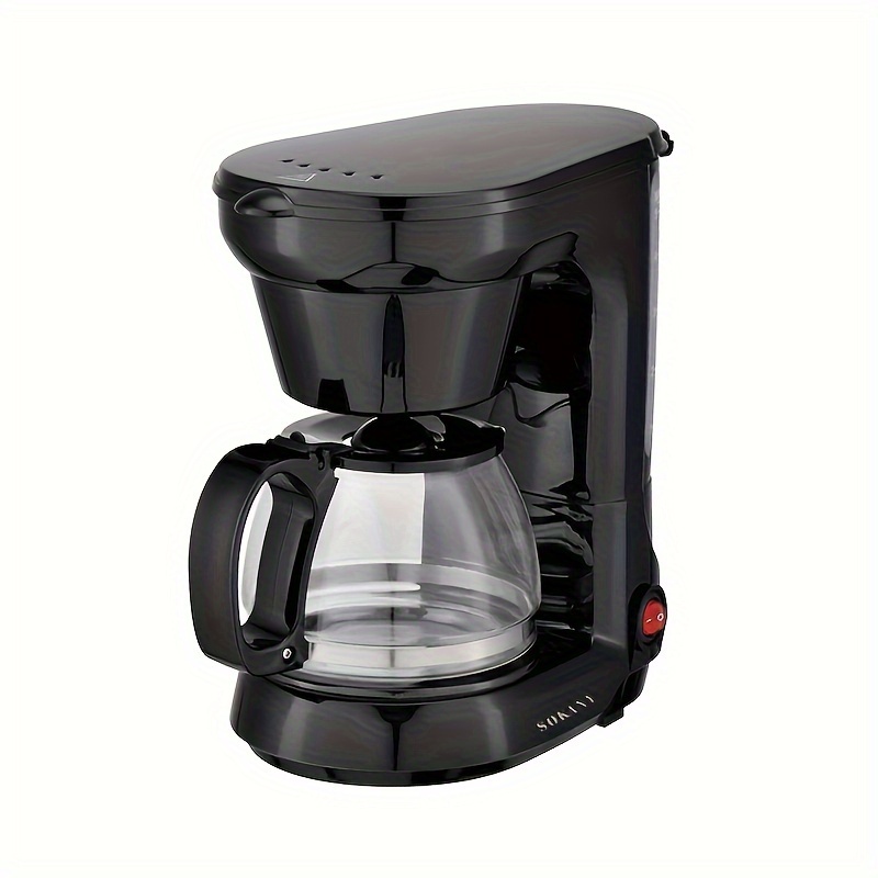  Máquina de café, cafetera americana para el hogar, cafetera de  goteo automática pequeña, todo en uno, máquina de café de oficina BY PPLL  (color: plateado negro) : Hogar y Cocina
