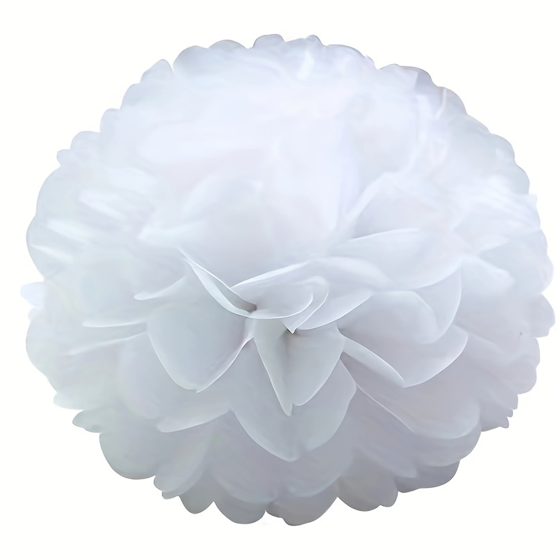 Sage Green Tissue Paper Pom Poms Party Decorations White - Temu