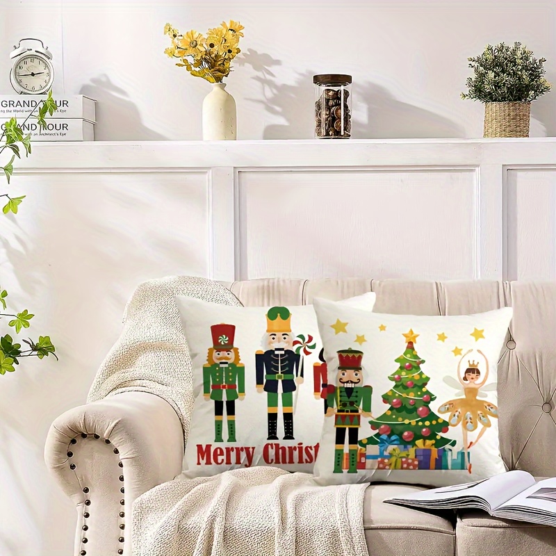 Holiday Living 12-in Pillow Merry Christmas Decor at