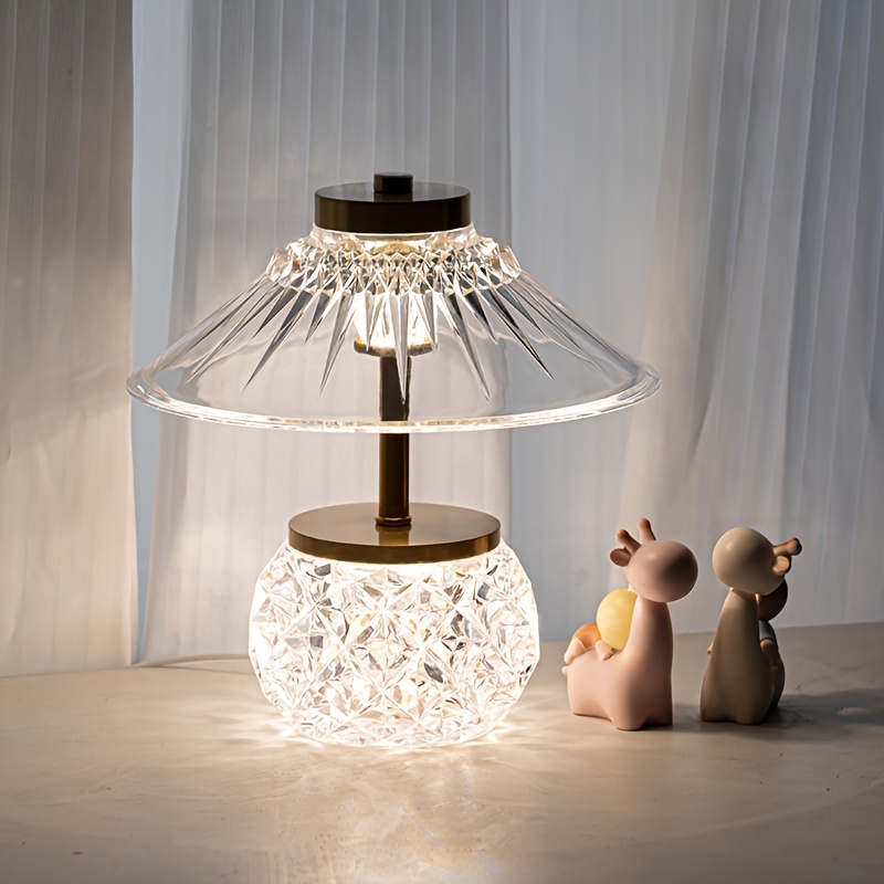 Lampe de Table de Chevet à Commande Tactile, Créatif Petit Homme Doré Décorative  Lampe de Bureau