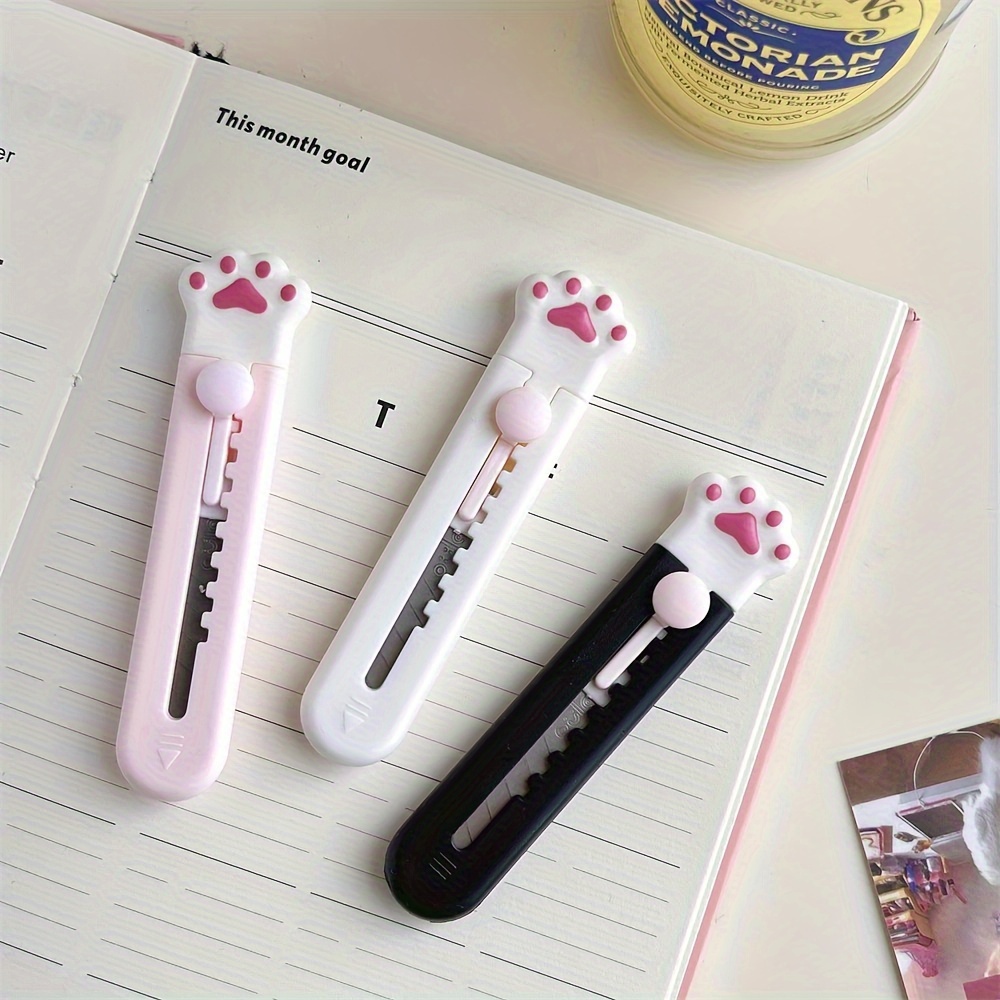  UOIXPUHUO 9 Pieces Cloud Mini Box Cutter, Retractable Cat Paw  and Cloud Shaped Letter Opener for Envelope Cardboard Crafting, Cute  Stationary Aesthetic School Office Supplies : Office Products