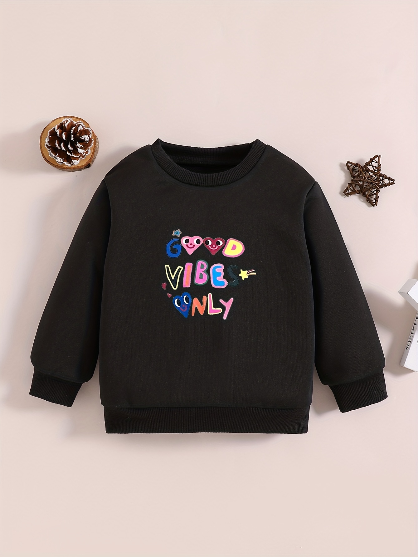 Baby Girls Cute Cartoon Letter Print Casual Crew Neck Long - Temu United  Arab Emirates