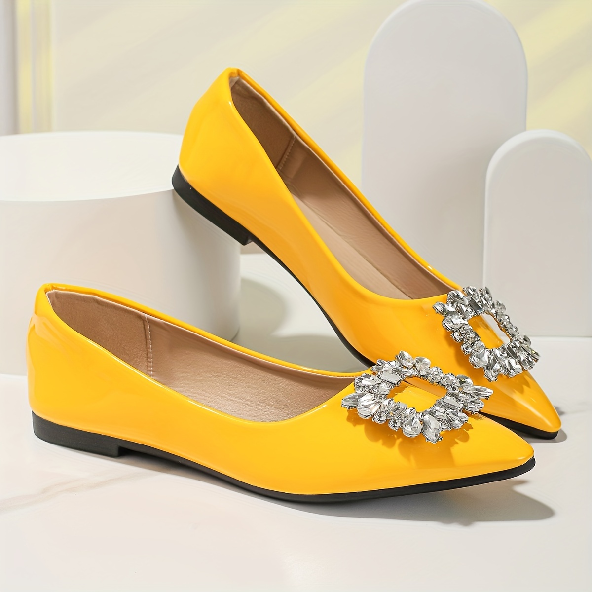 Yellow store dolly shoes