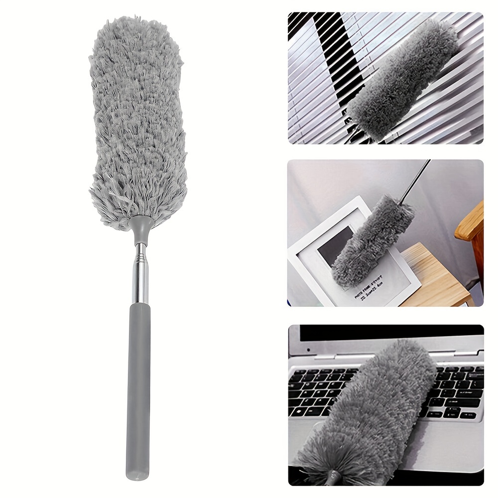 Microfiber Dusters Extension Pole Retractable Dust Removal Temu