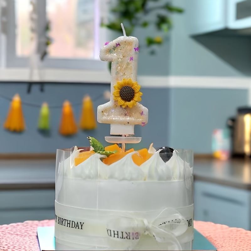 Velas de primer cumpleaños, vela número 1 con corona, velas rosas de feliz  cumpleaños para pasteles, diseño 3D, decoraciones perfectas para niñas