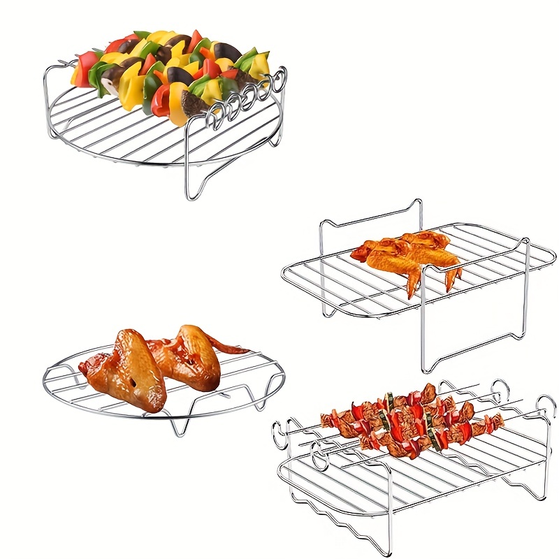 Air Fryer Rack For Ninja Air Fryer Multi layer Double Basket - Temu