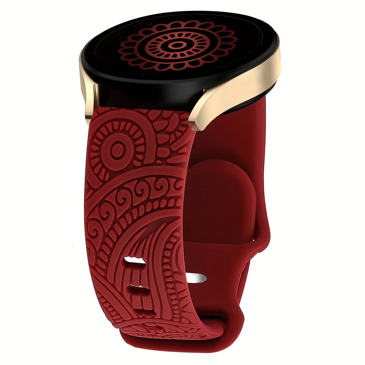 Sport Engraved Band 20mm For Galaxy Watch 4 Band 40mm 44mm/watch 3 41mm/active 2 Watch Bands 40mm 44mm/watch 4 Classic 42mm 46mm Smartwatch Strap For Women