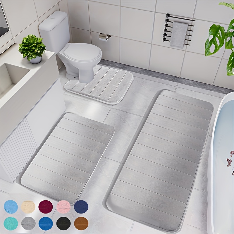 Tappetino da bagno angolare assorbente antiscivolo soffice morbido e  confortevole tappetino doccia arrotondato quadrante lavabile