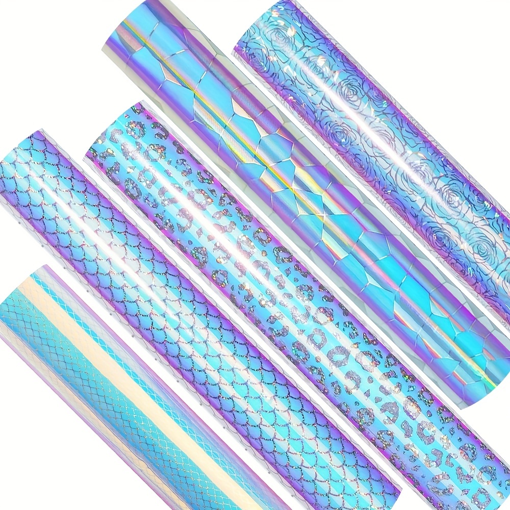 Mixed Color Pack Holographic Vinyl Assorted Opal White - Temu