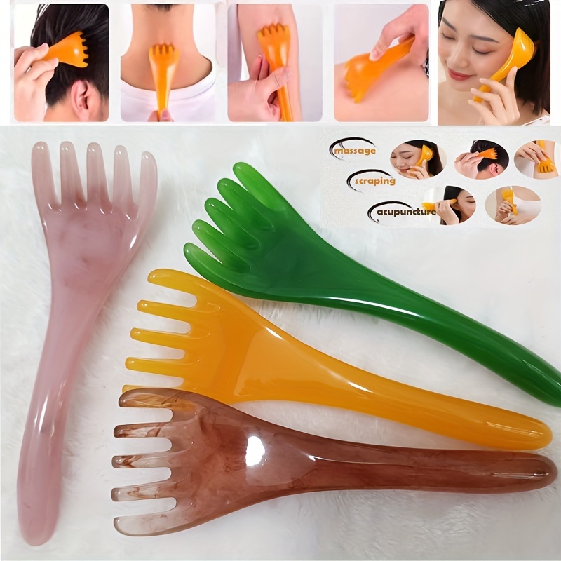 Head Scalp Massager Comb Neck Massage Roller Claws Tool for Hair