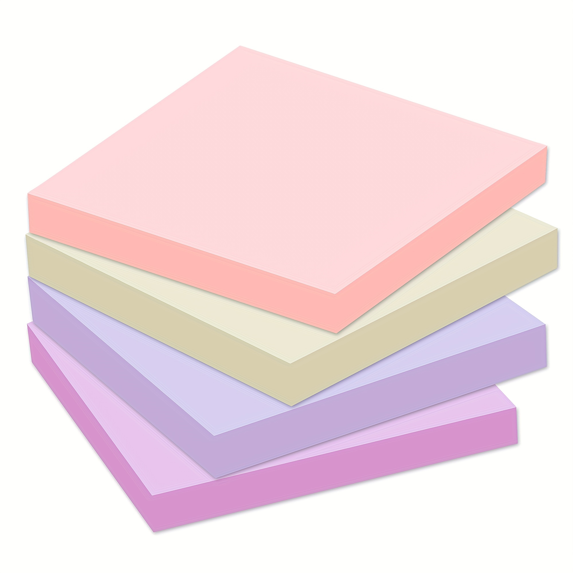 Lined Sticky Notes, Coloured Paper Notes, Mini Lined Pad, Sticky Notes,  Pink Sticky Notes, Blue Sticky Notes, Memo Pad, 80 Sheets 