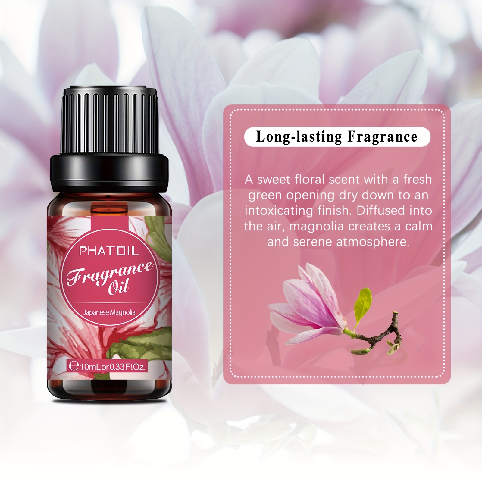 0.33fl.oz Japanese Magnolia Fragrance Essential Oil - Temu