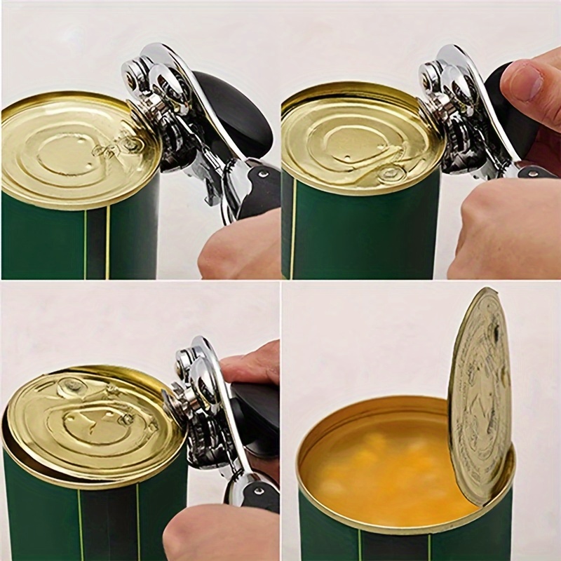 Can Opener Stainless Steel Safety Side Cut Manual Tin Corkscrew Beer Bottle  Opening Cans Kitchen Tool