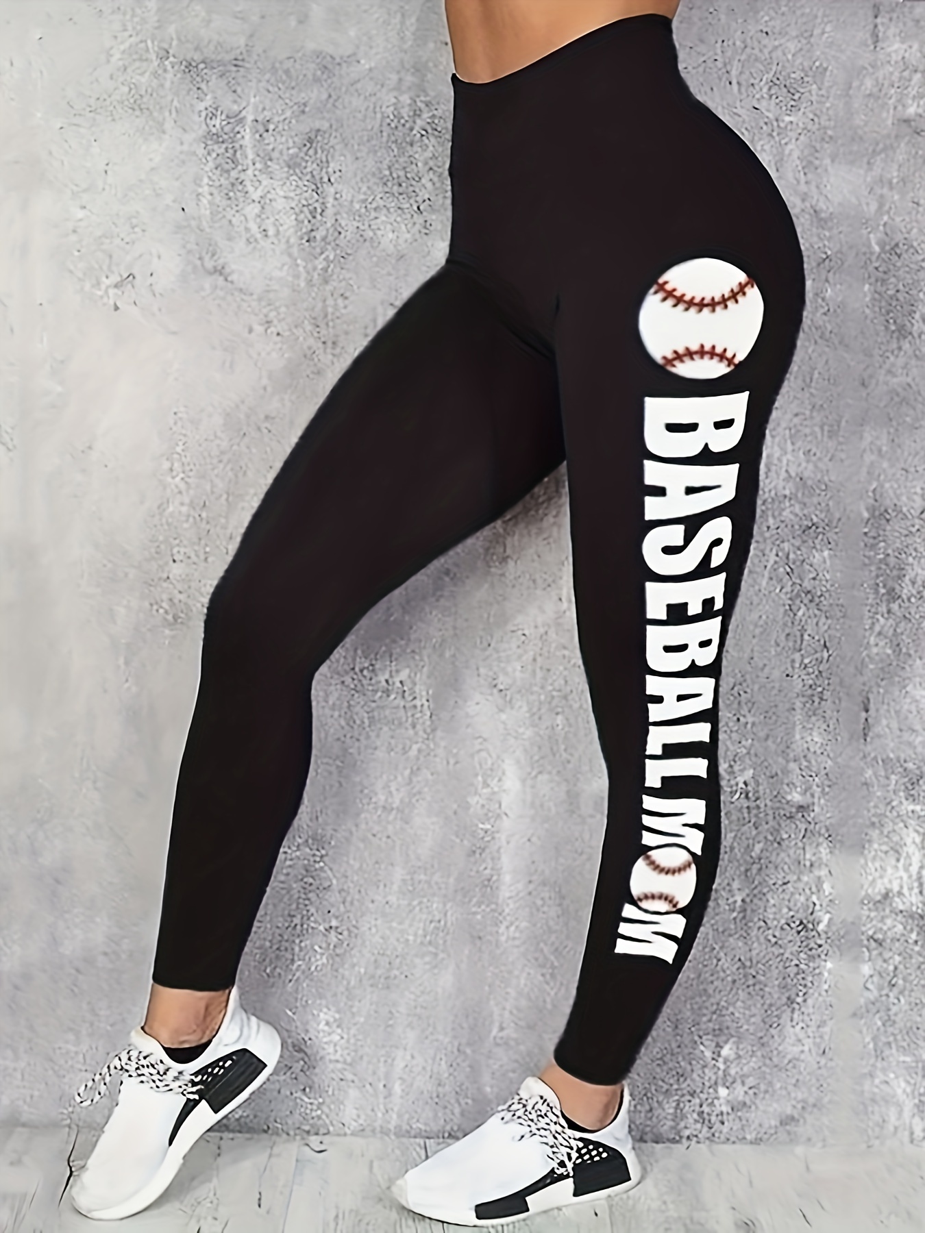 Women's Baseball Softball Scrunch Leggings Skimpy Baseball Mom Sexy Tights  Running High Waist Tummy Control Athletic, Black, Small : :  Clothing, Shoes & Accessories