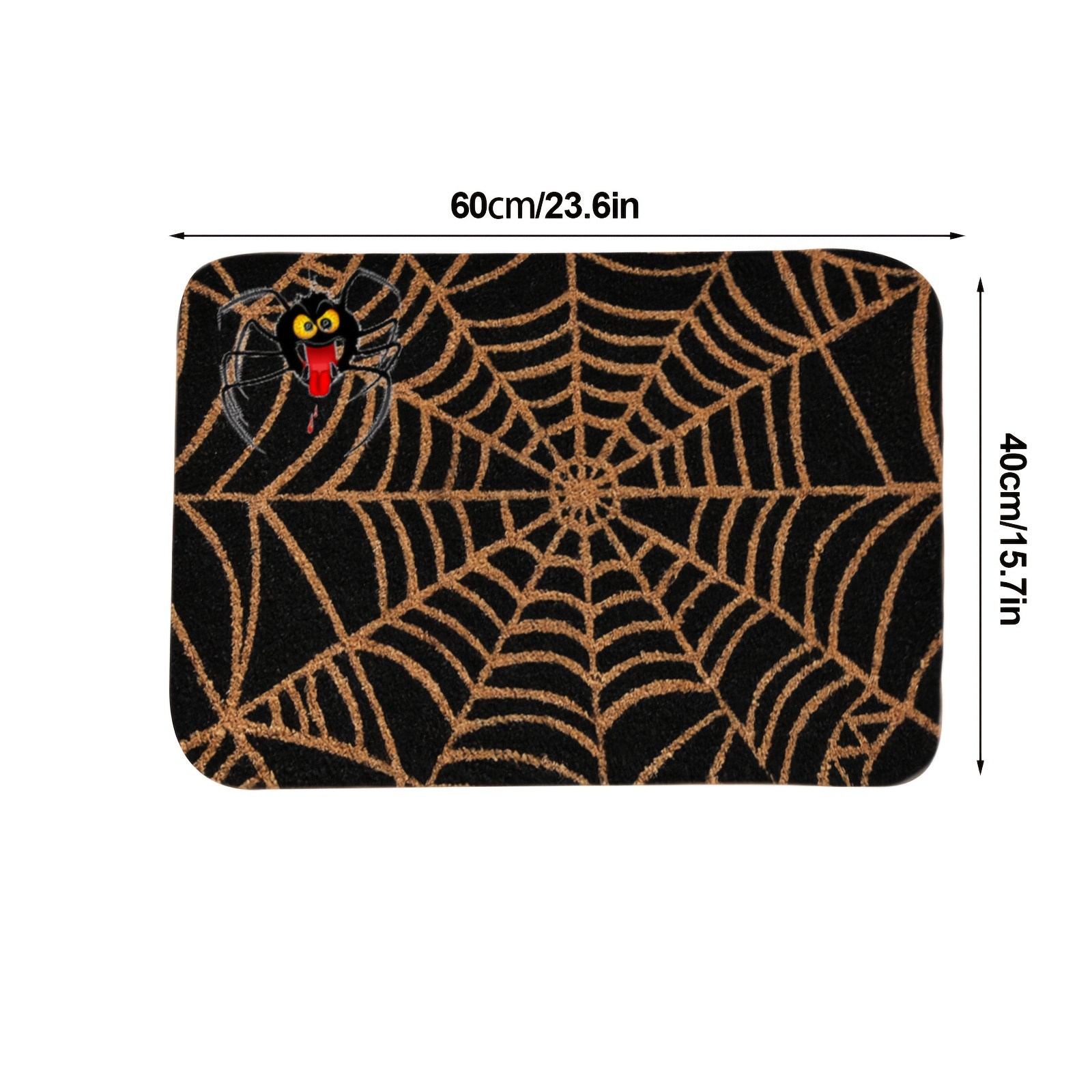 Rubber Spider Web Doormat