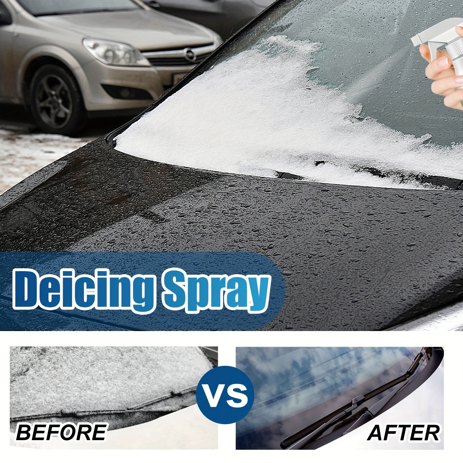 Car Windshield Deicer Defroster Ice Remover Spray Fast Snow Melting Agent  60ml