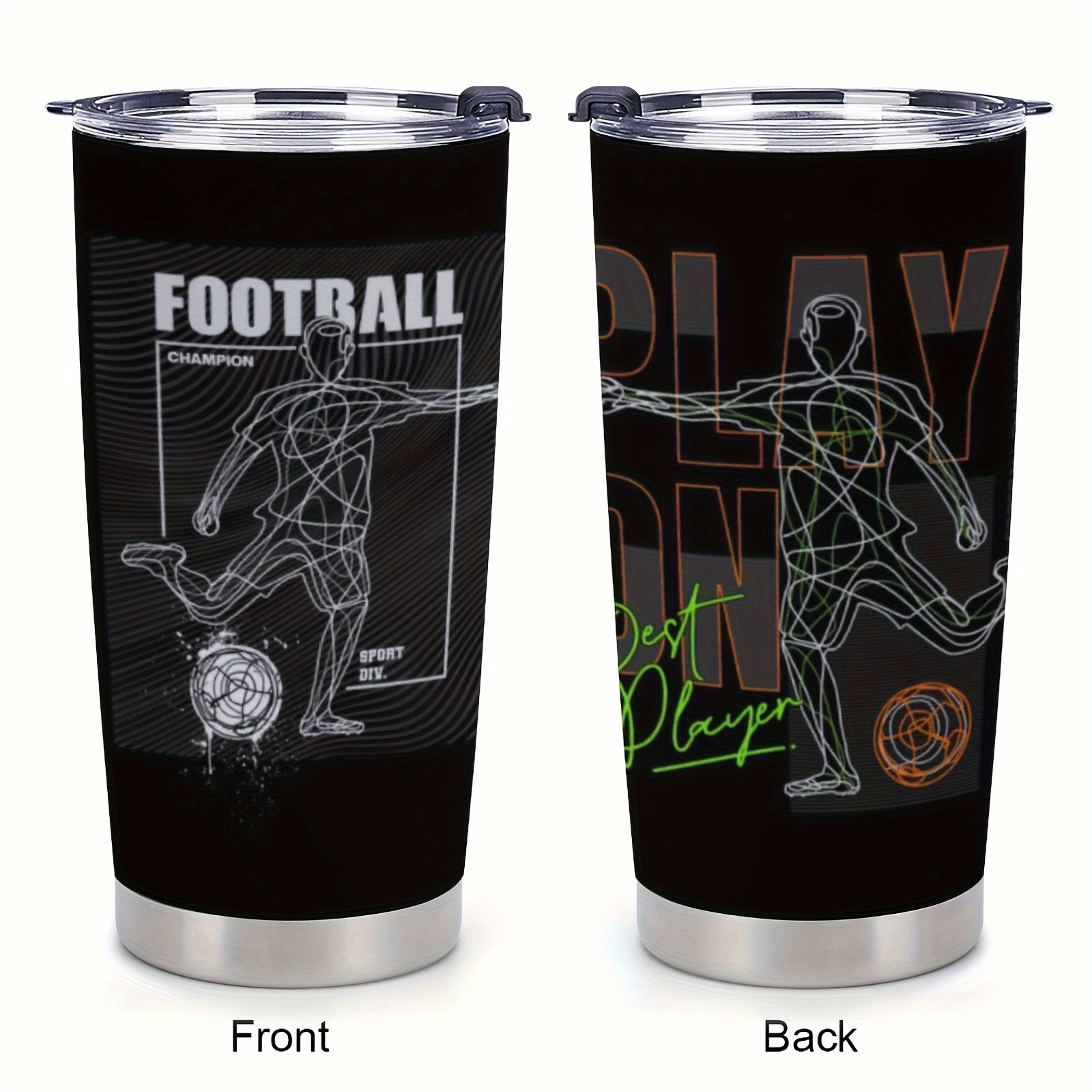 5pcs UV DTF Cup Wrap, Football Transfer Stickers For Glass Cups, UV DTF  Transfer Waterproof Sticker For 16OZ Libbey Glass Cups