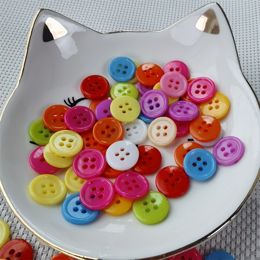Round Resin Buttons Assorted Sizes 2 Hole And 4 Hole Mixed - Temu