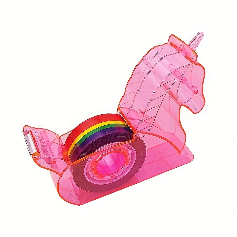 rainbow unicorn tape dispenser for kids