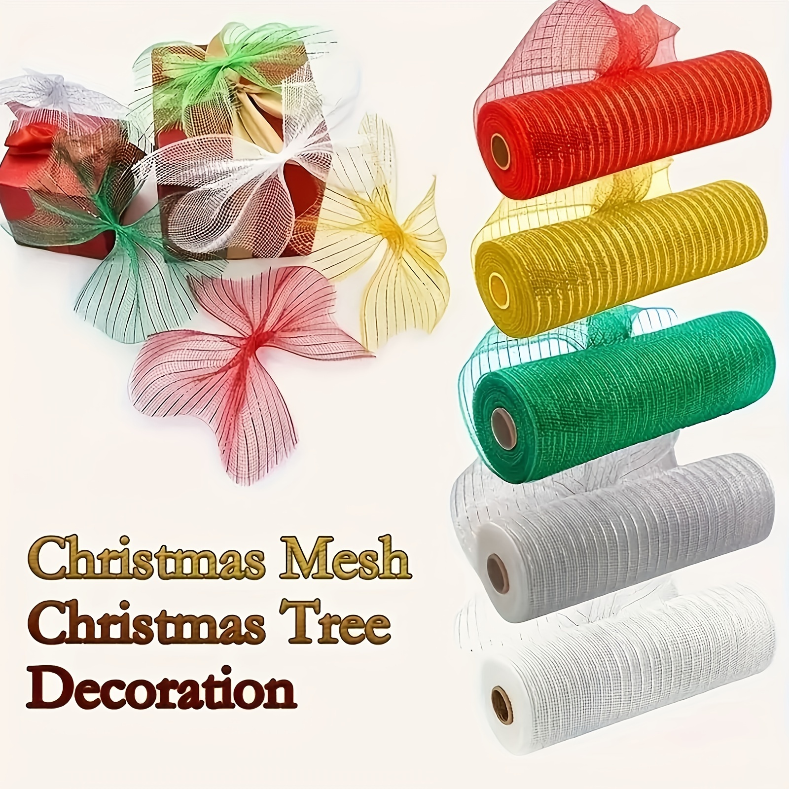 Festive Mesh Wrapping Paper For Diy Art And Party Gifts - Temu