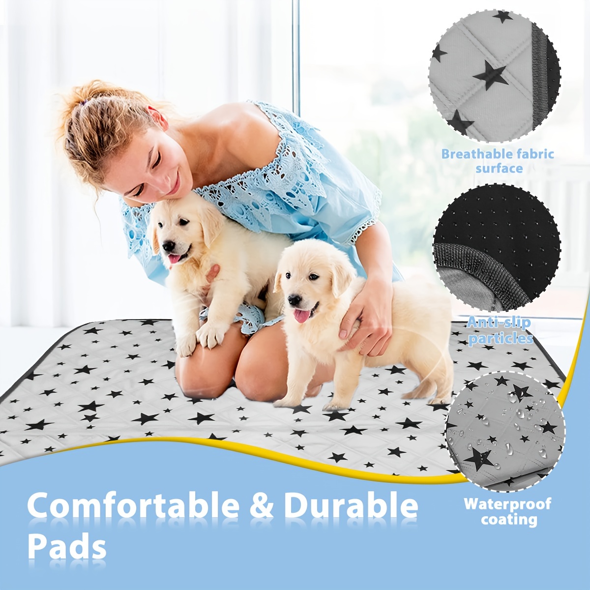 Breathable And Water absorbing Pet Urine Pad Non slip And - Temu