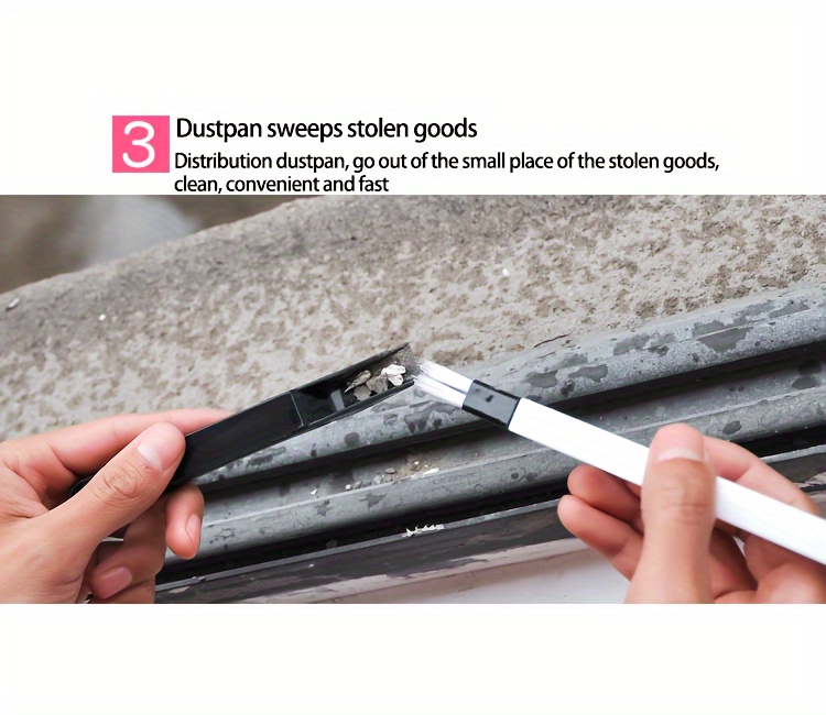 Multifunctional Window Groove Cleaning Brush & Keyboard Cleaner - Ergonomic Design, Durable Plastic, Multi-Tool for Dust, Grease, Debris - Ideal for Home Office, Kitchen, Bathroom, Bathroom Accessories, Ergonomic Cleaning Tool, Easyclean Material