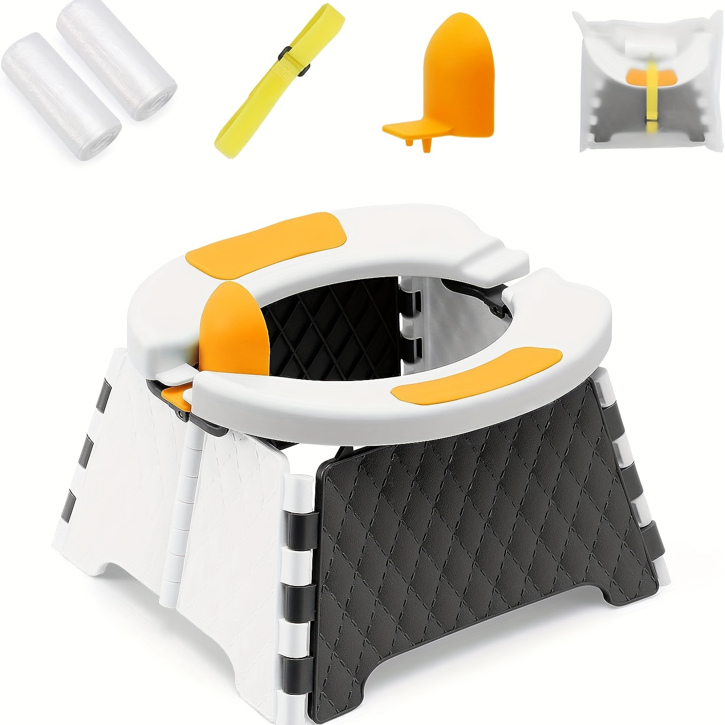 Toddler Portable Potty Training Seat, Baby Foldable Toilet Children Travel  Potty Car Camping Potty Chair Seat Indoor Outdoor