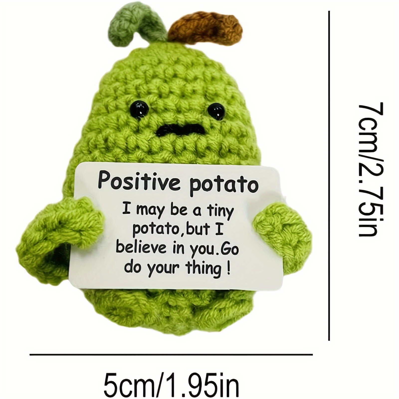 Positive Potato I May be a Tiny Potato but I Believe in you | Art Board  Print