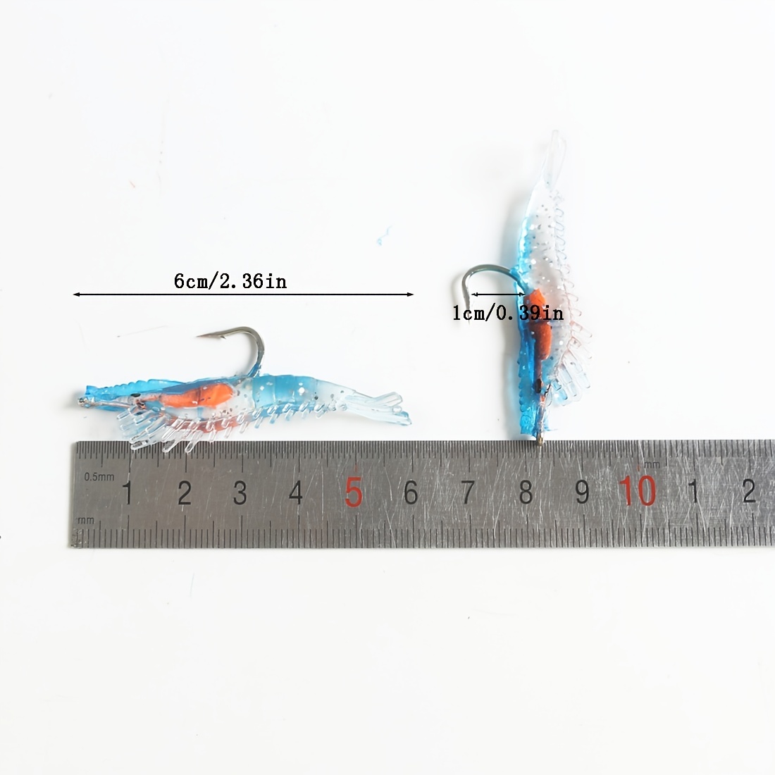 Portable Soft Shrimp Fishing Lures Single Hard Hook Ideal - Temu