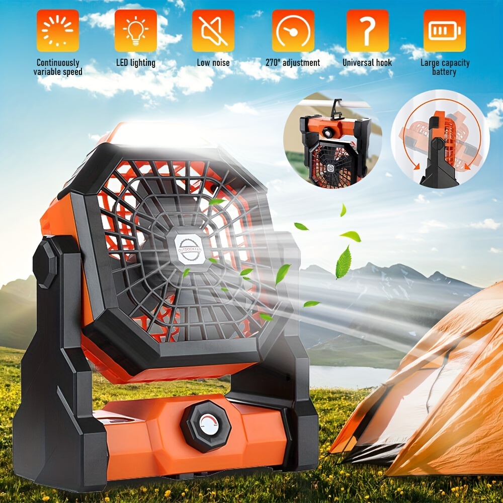 10w 6 pulgadas ventilador alimentado ventilación caravana camping oficina  en casa al aire libre viajes pesca por solar fan