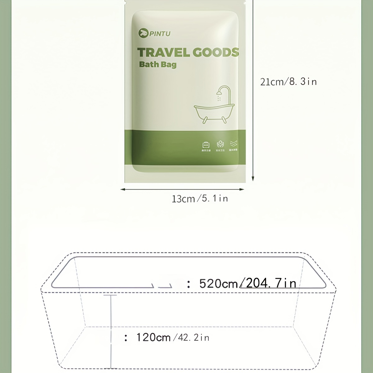 Disposable Bathtub Cover 24 Pcs, Large Plastic Bathtub Liner Bag for Travel  and Household, Bath Film Bag for Bath Tub (102x47 inch)