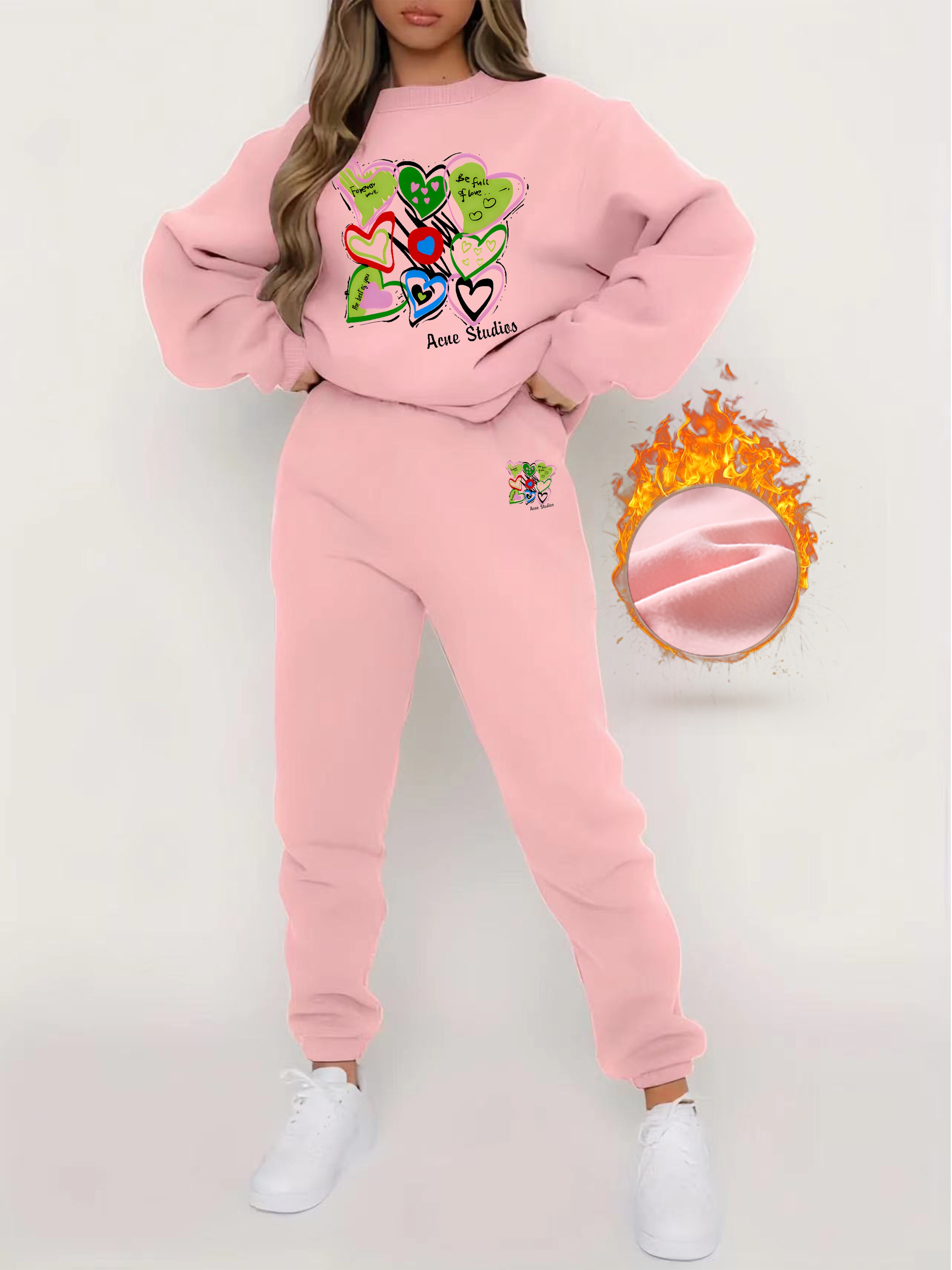 PINK HEART JOGGER SET