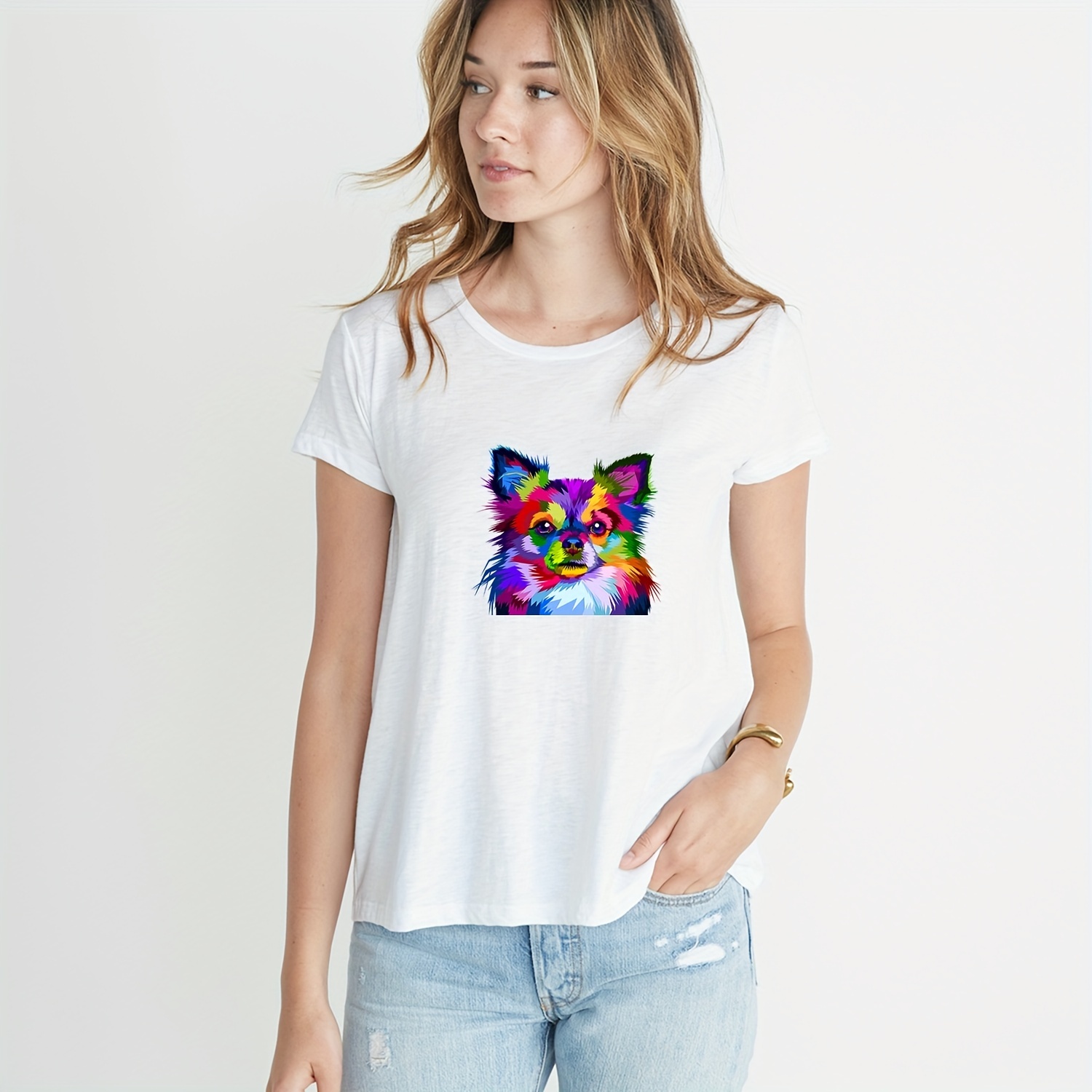 White T-shirt  Roupas, Adesivos para roupas, Camisetas