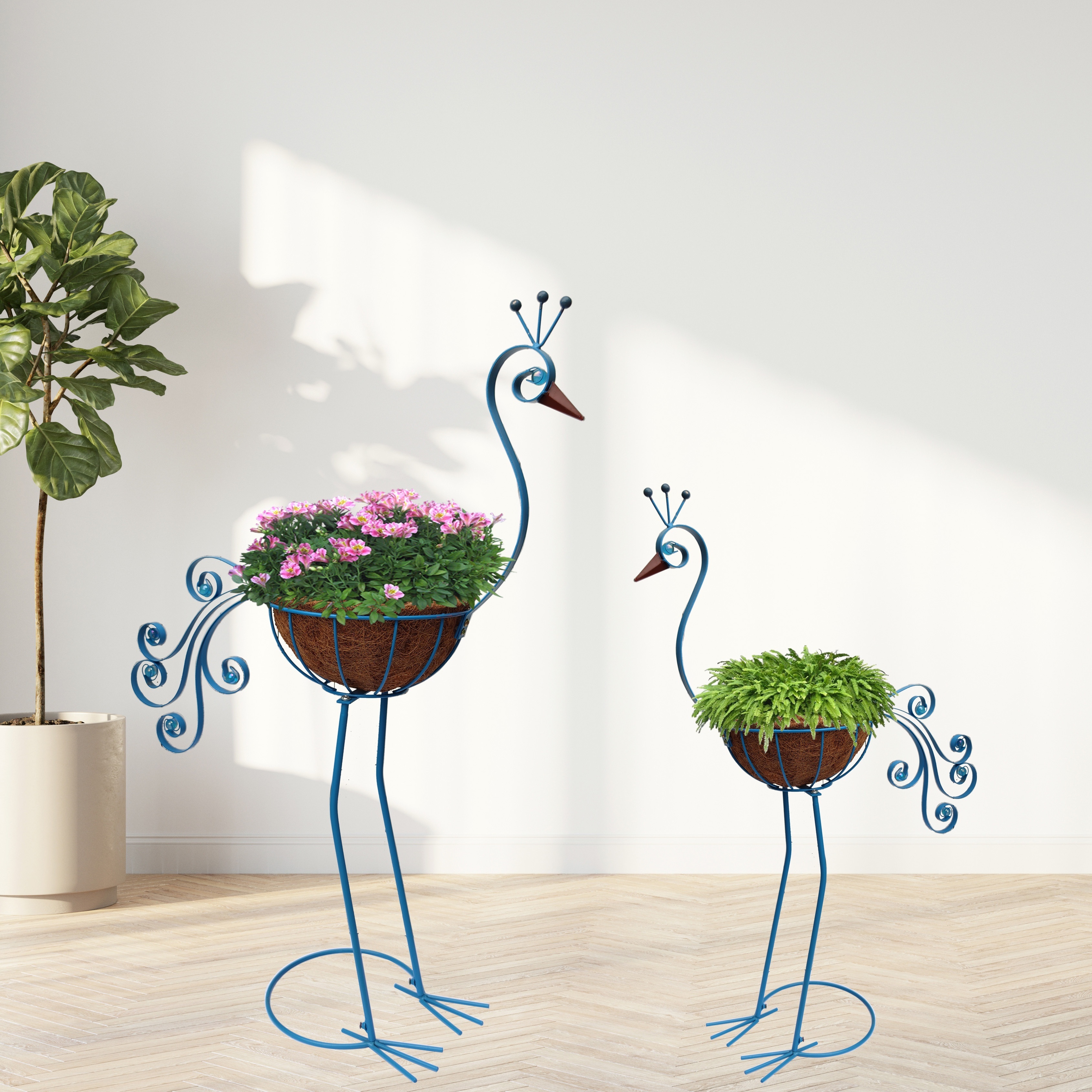  Euiroet Peacock Decor Flower Pot,Metal Flower Pot,Outdoor  Flower Planters,Animal Succulent Flower Pot,Decorative Fun Planter for  Cactus and Air Plants for Indoor/Outdoor Use,Perfect Gardening Gifts :  Patio, Lawn & Garden
