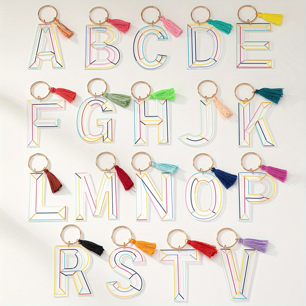 Letter hot sale keychain anthropologie