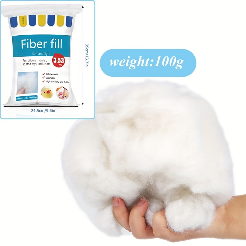 Premium Fiber Fill Stuffing, Stuffed Animal Stuffing, Pillow Stuffing  Washable
