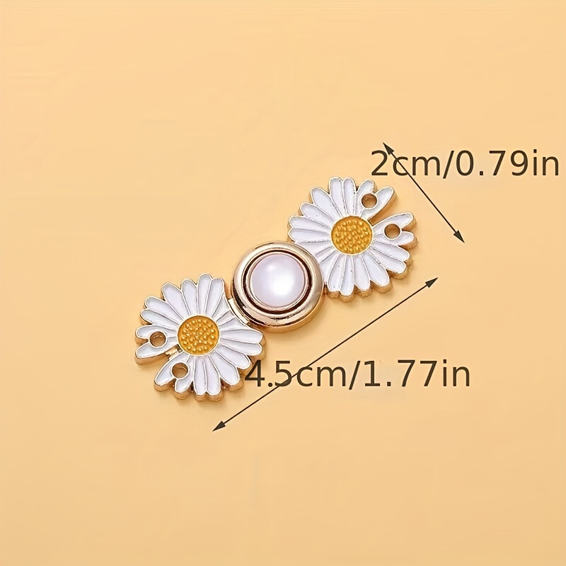 Daisy Adjustable Waist Tightener Button Pants Jeans Skirts Collar Buttons Breast