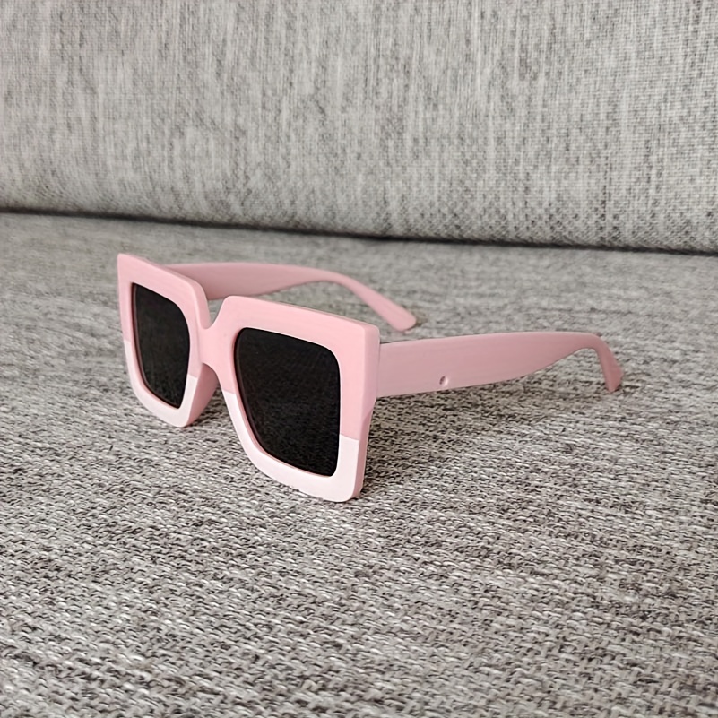 Funky Pink-Grey Y2K Sunglasses