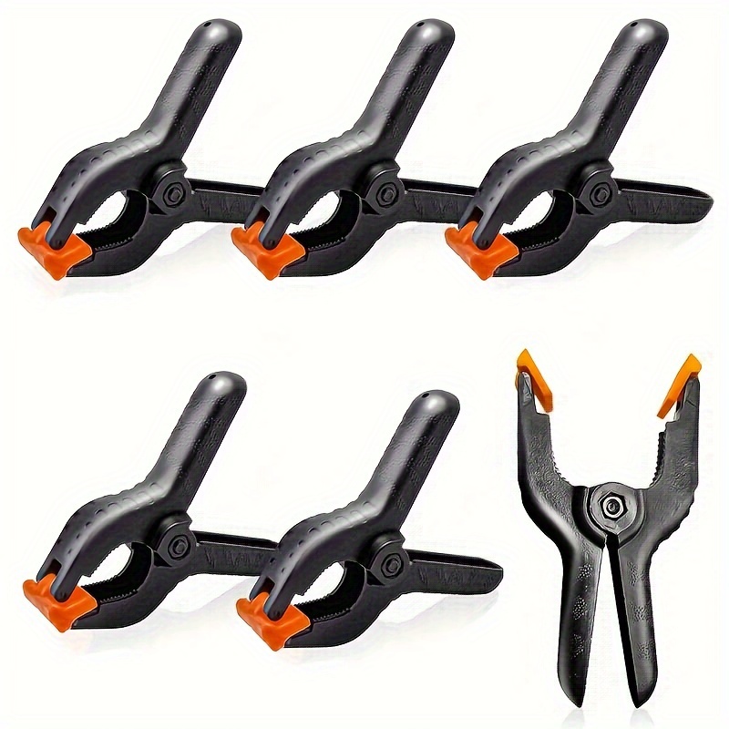 8 Pack Spring Clamps, 4.5inch Plastic Clips, Small Backdrop Clips