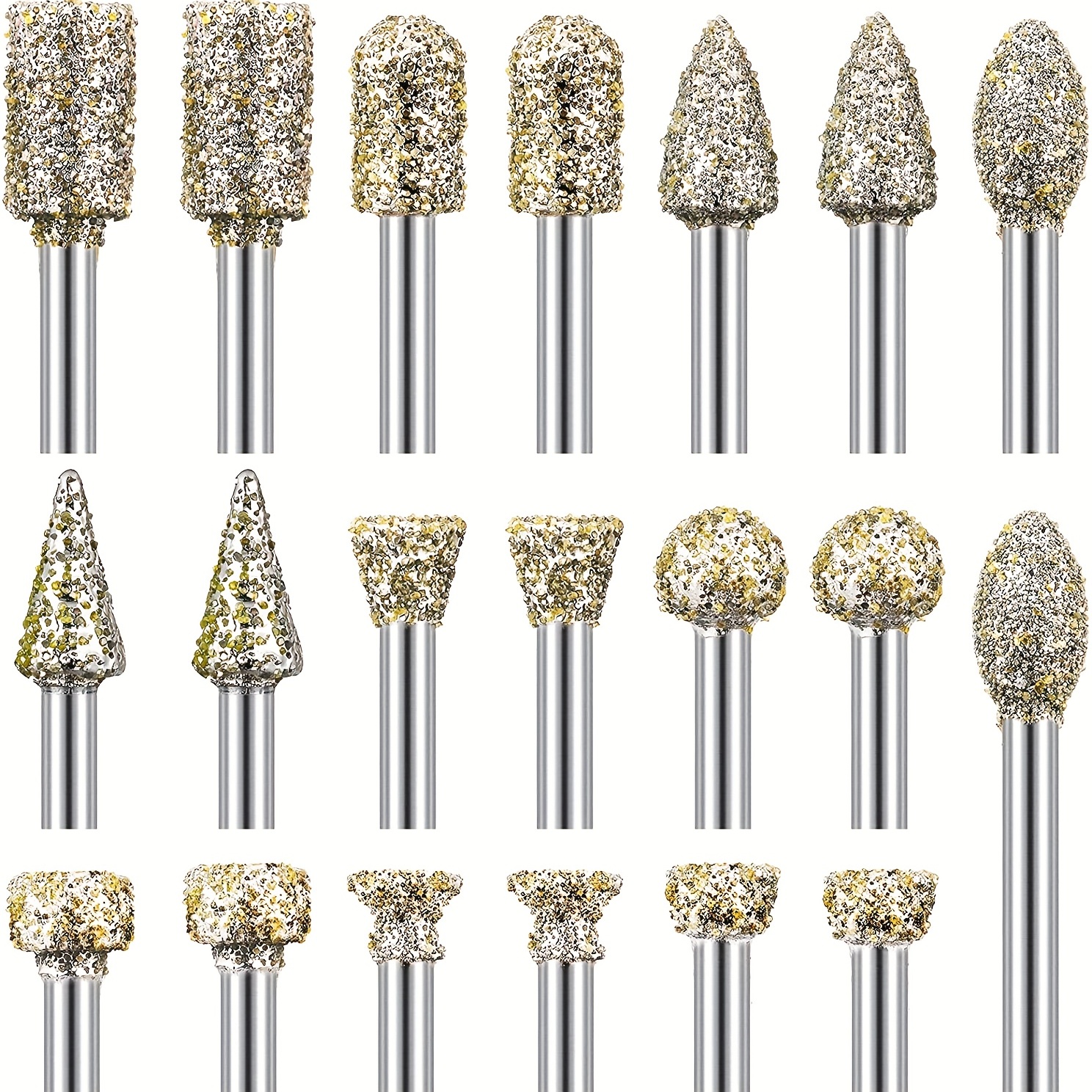 Lot de 30 forets à pointe diamant pour Dremel, accessoires Dremel, pointe  cylindrique en alliage, tige de 2,35 mm, 3 mm, 3 mm : : Outils et  Bricolage